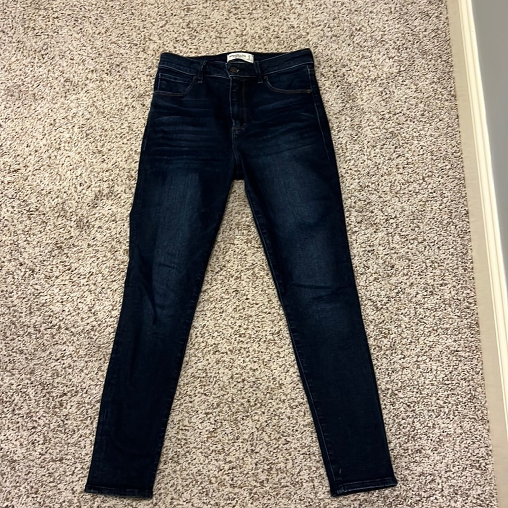 Abercrombie super skinny high rise curve love jeans 27 short